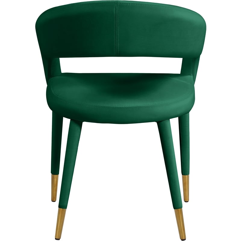 Meridian Furniture Destiny Green Velvet Dining Chair
