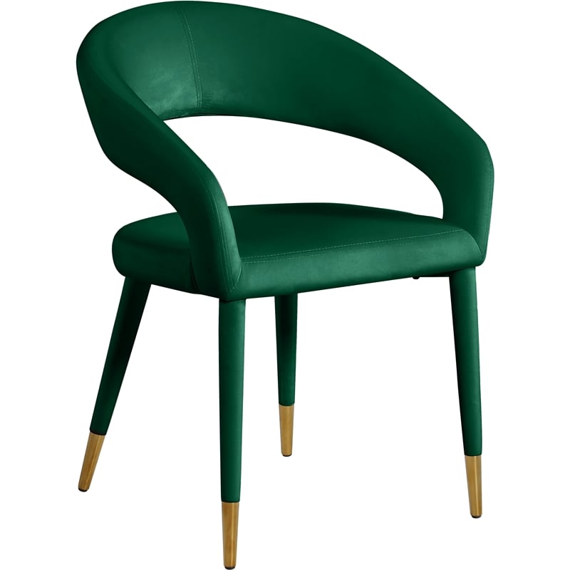 Meridian Furniture Destiny Green Velvet Dining Chair