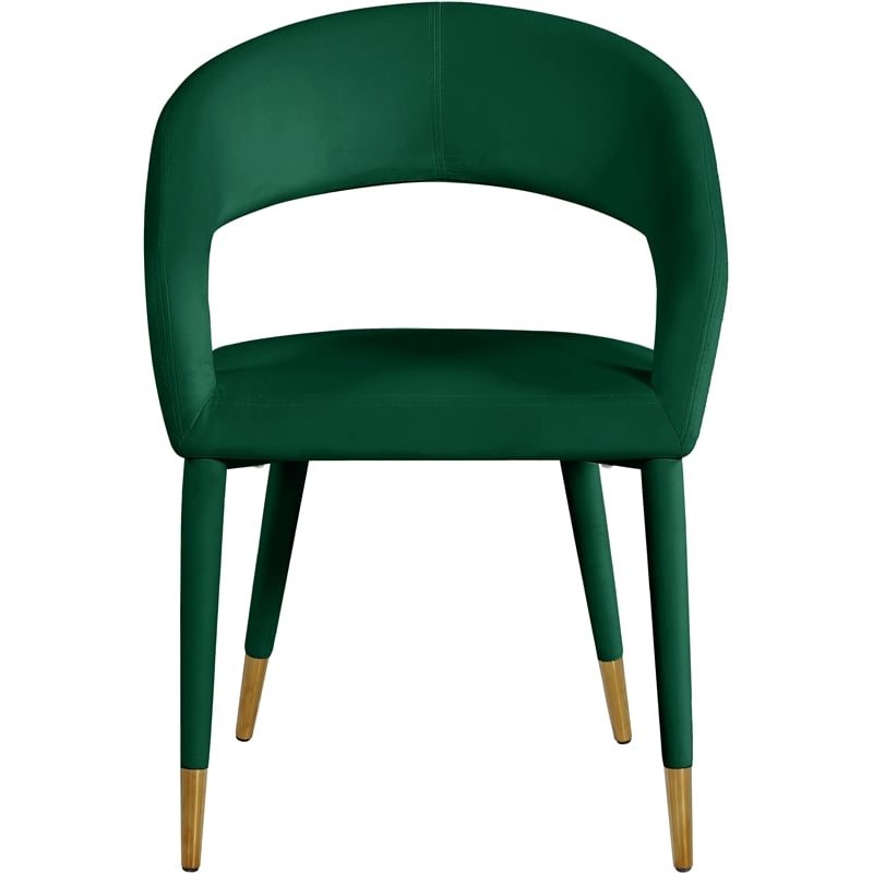 Meridian Furniture Destiny Green Velvet Dining Chair