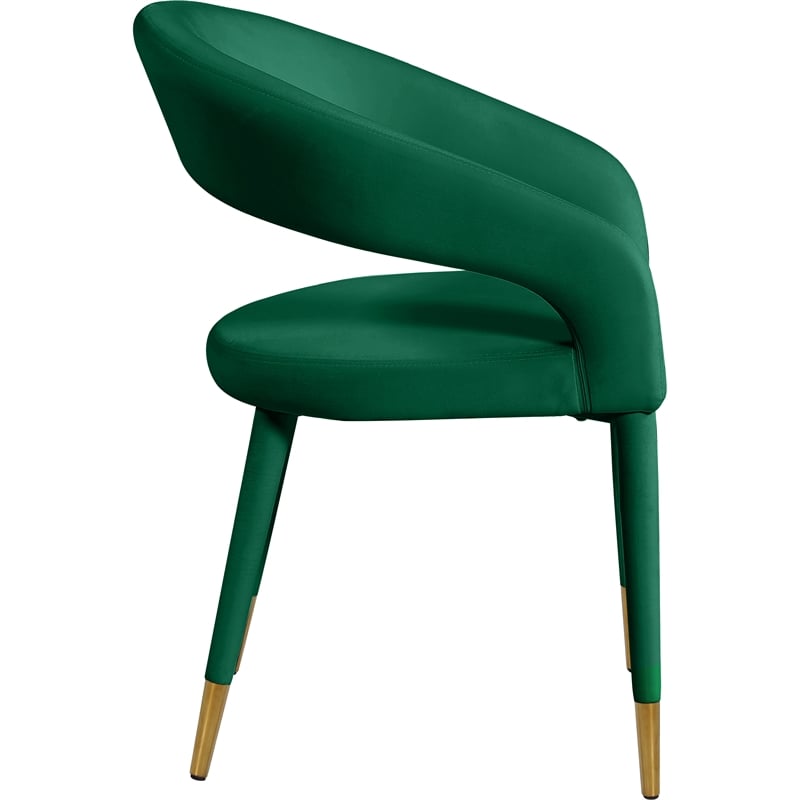 Meridian Furniture Destiny Green Velvet Dining Chair