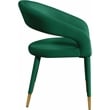 Meridian Furniture Destiny Green Velvet Dining Chair