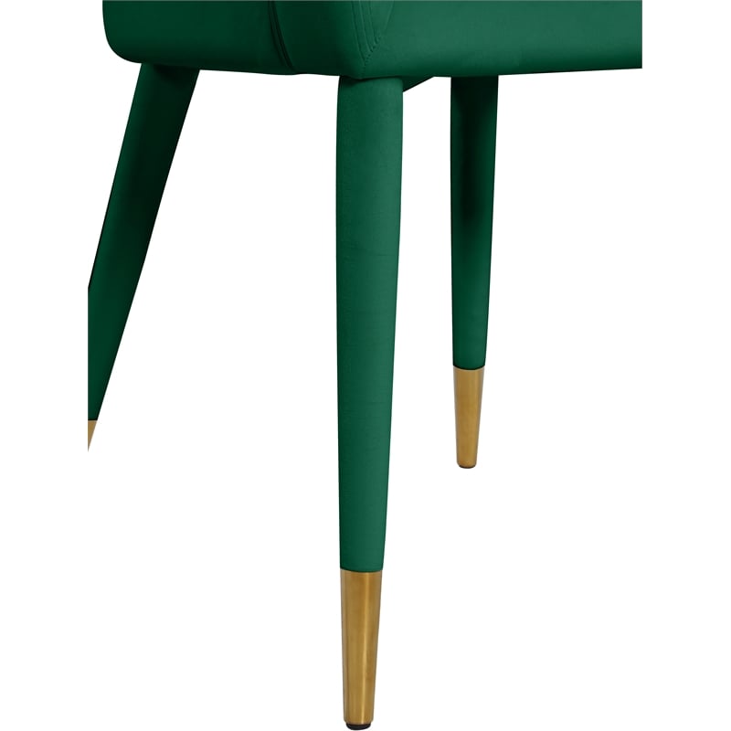 Meridian Furniture Destiny Green Velvet Dining Chair