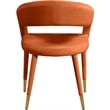 Meridian Furniture Destiny Cognac Velvet Dining Chair