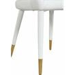 Meridian Furniture Destiny Off White Cream Vegan Leather Dining Chair