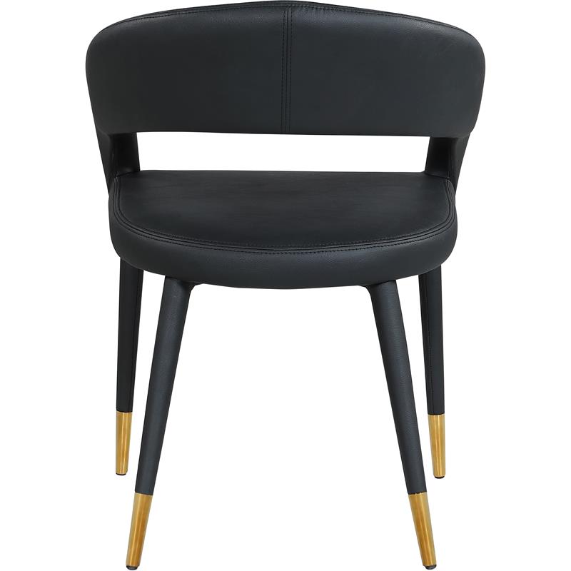 Meridian Furniture Destiny Black Vegan Leather Dining Chair