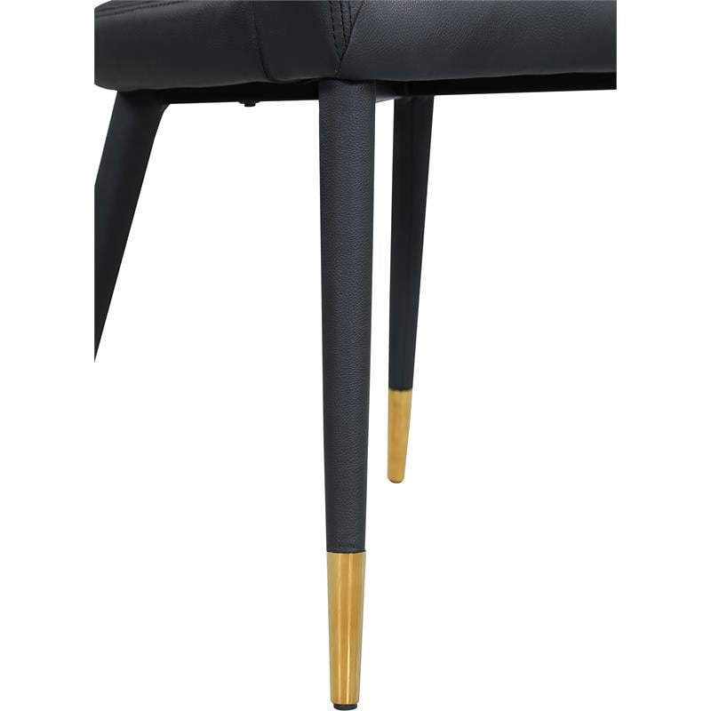Meridian Furniture Destiny Black Vegan Leather Dining Chair