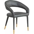 Meridian Furniture Destiny Grey Vegan Leather Dining Chair