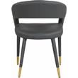 Meridian Furniture Destiny Grey Vegan Leather Dining Chair
