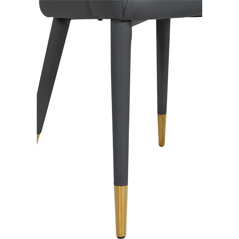 Meridian Furniture Destiny Grey Vegan Leather Dining Chair