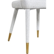 Meridian Furniture Destiny Cream Boucle Fabric Dining Chair