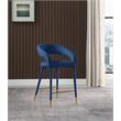 Meridian Furniture Destiny Navy Velvet Stool