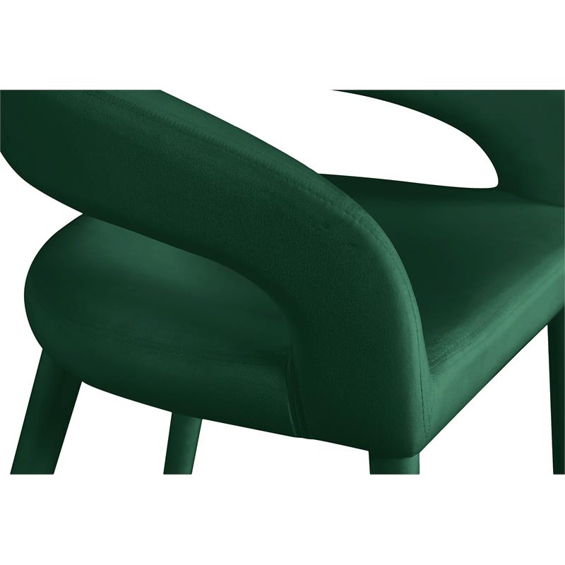 Meridian Furniture Destiny Green Velvet Stool