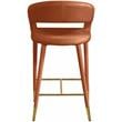 Meridian Furniture Destiny Cognac Velvet Stool