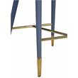 Meridian Furniture Destiny Navy Vegan Leather Stool