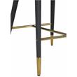 Meridian Furniture Destiny Black Vegan Leather Stool