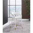 Meridian Furniture Destiny Cream Fabric Stool
