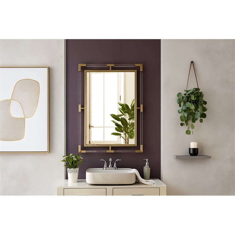 Meridian Furniture Ghost Gold Mirror