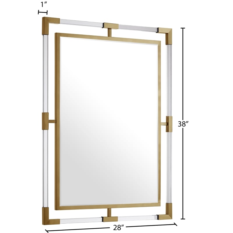 Meridian Furniture Ghost Gold Mirror