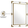 Meridian Furniture Ghost Gold Mirror