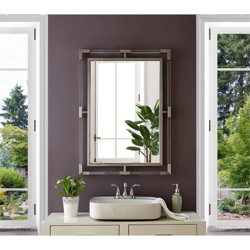 Meridian Furniture Ghost Chrome Mirror
