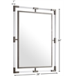 Meridian Furniture Ghost Chrome Mirror