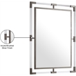 Meridian Furniture Ghost Chrome Mirror