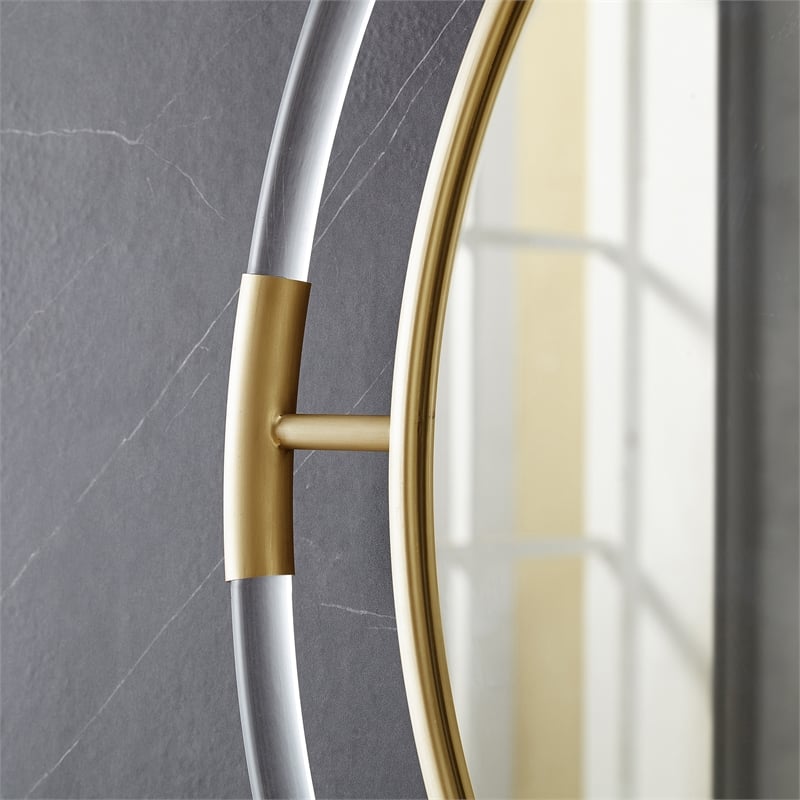 Meridian Furniture Ghost Gold Mirror