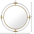 Meridian Furniture Ghost Gold Mirror