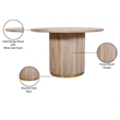 Meridian Furniture Oakhill Natural Dining Table