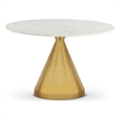 Meridian Furniture Emery White Marble Dining Table
