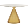 Meridian Furniture Emery White Marble Dining Table