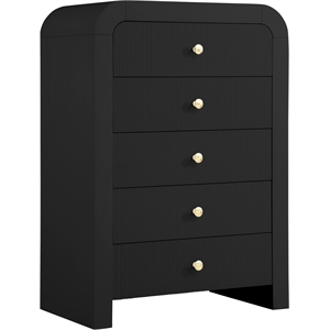 meridian furniture artisto black chest