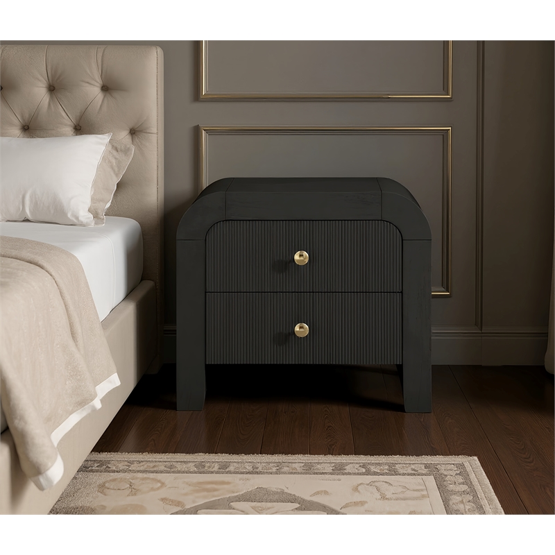 Meridian Furniture Artisto Black Night Stand