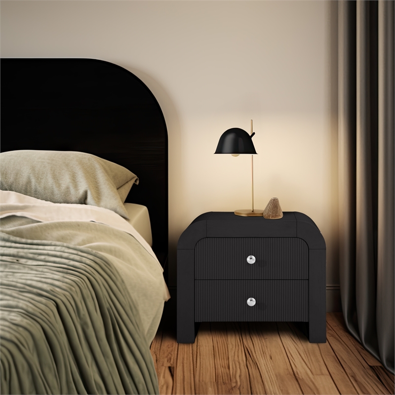 Meridian Furniture Artisto Black Night Stand