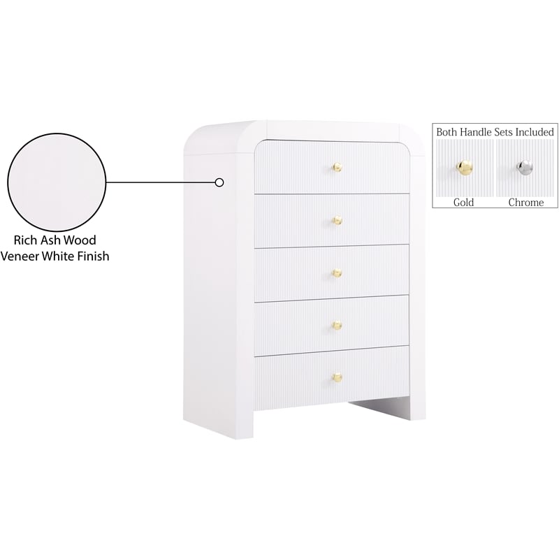 Meridian Furniture Artisto White Chest