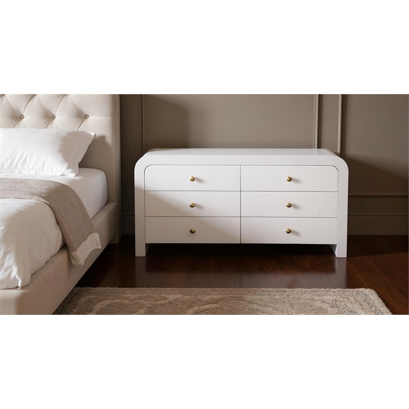 Meridian Furniture Artisto White Dresser