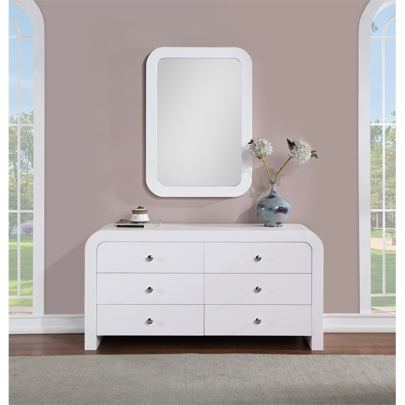 Meridian Furniture Artisto White Dresser