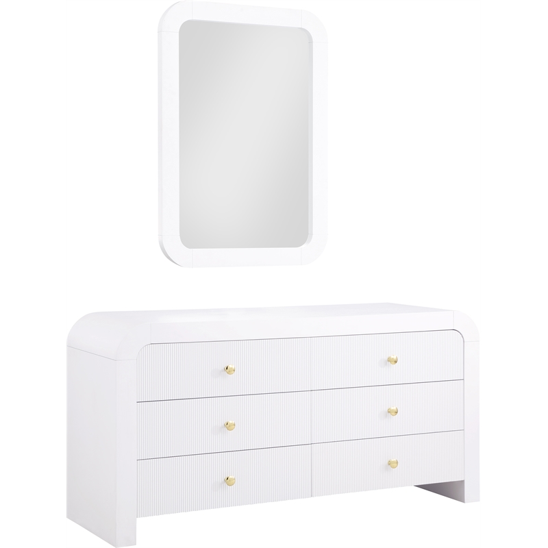 Meridian Furniture Artisto White Dresser