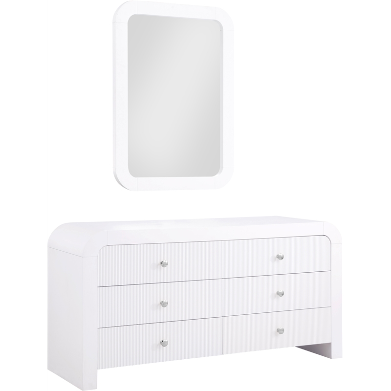 Meridian Furniture Artisto White Dresser