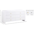 Meridian Furniture Artisto White Dresser