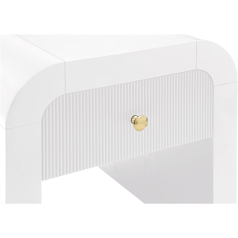 Meridian Furniture Artisto White End Table