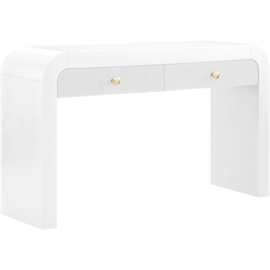 meridian furniture artisto white console table