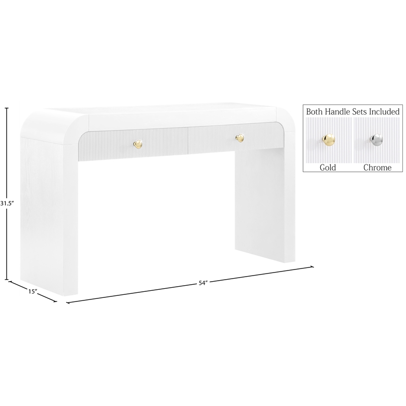 Meridian Furniture Artisto White Console Table