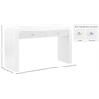 Meridian Furniture Artisto White Console Table