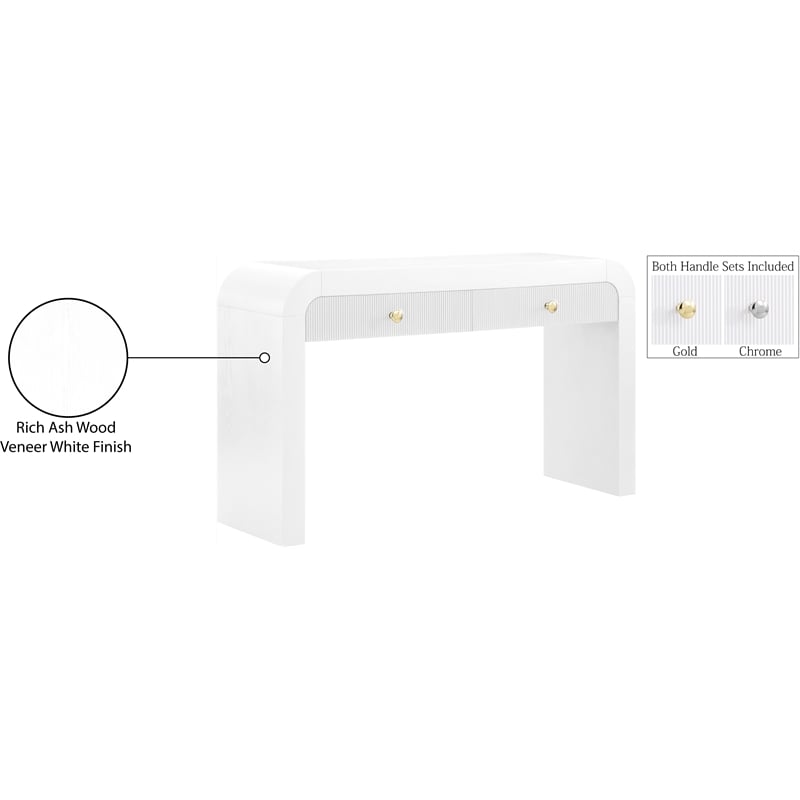 Meridian Furniture Artisto White Console Table