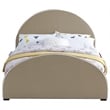 Meridian Furniture Brody Beige Velvet Queen Bed