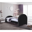 Meridian Furniture Brody Black Velvet Twin Bed
