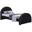 Meridian Furniture Brody Black Velvet Twin Bed