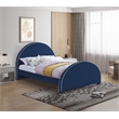Meridian Furniture Brody Navy Velvet King Bed