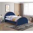 Meridian Furniture Brody Navy Velvet Queen Bed